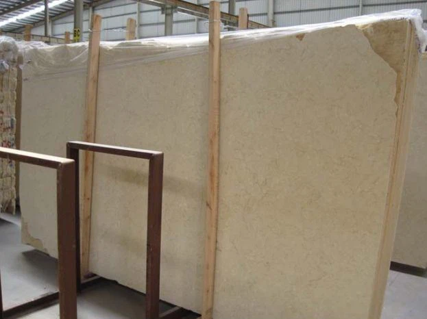 Egyptian Galala Beige Polished Marble Slab for Building Project (3)