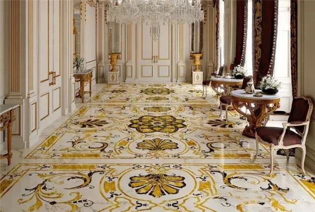 Medallion Marble Floor Decor For Office Building